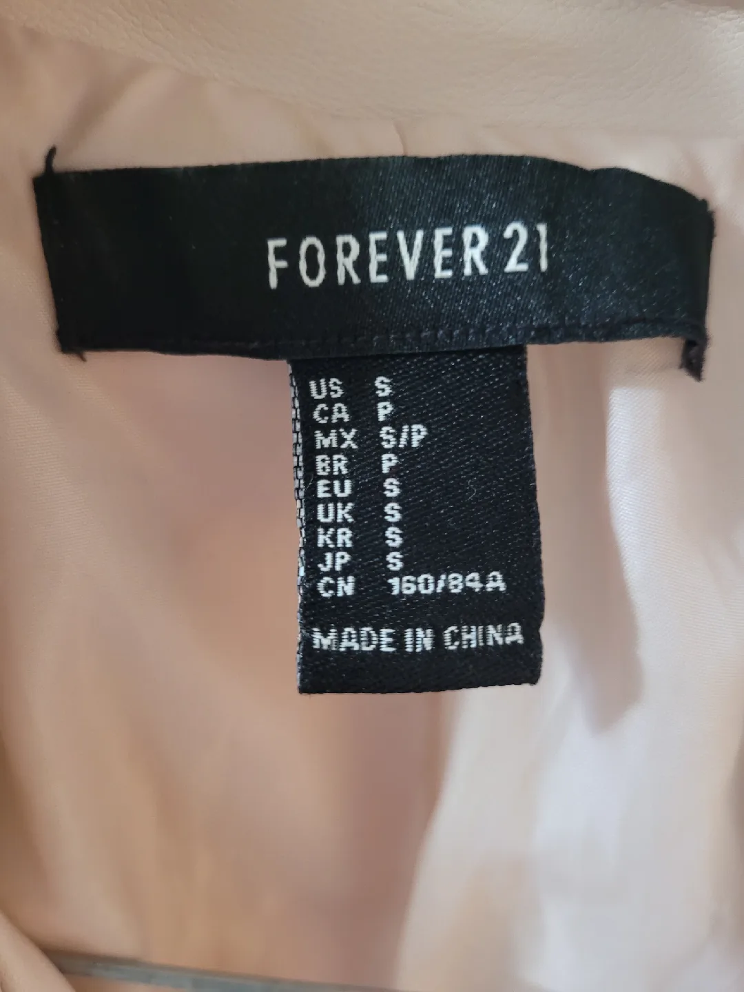 Faux Leather Biker Jacket Size S image indicator(6)