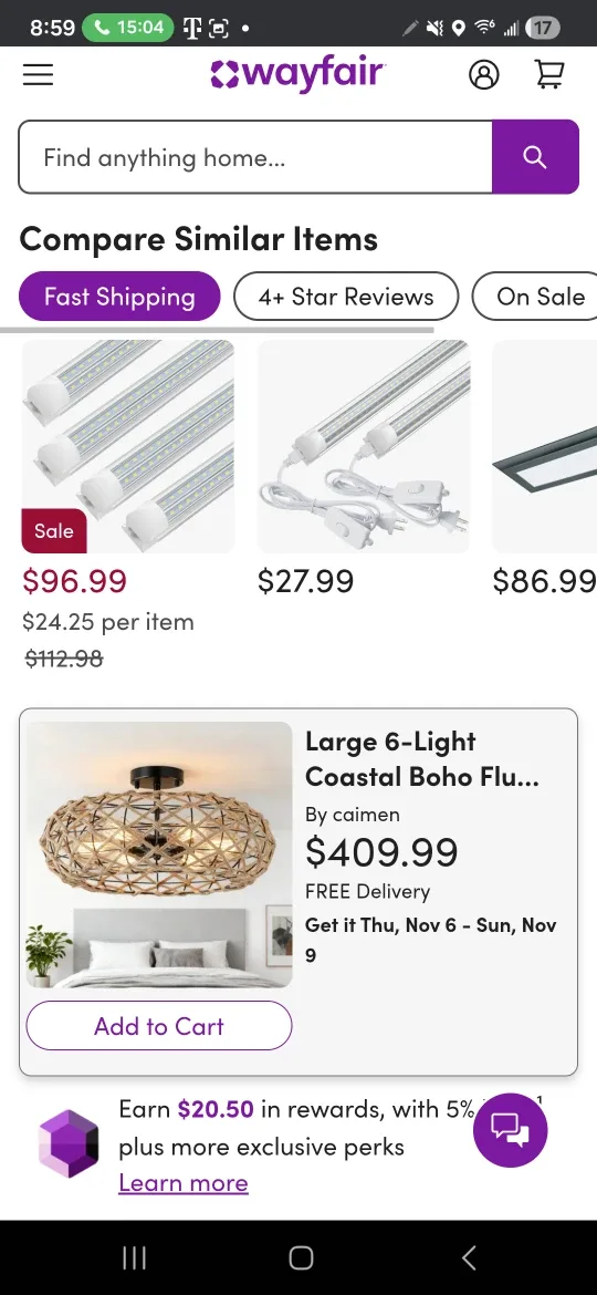 Wylitora Large 6-Light Coastal Boho Flush Mount image indicator(3)