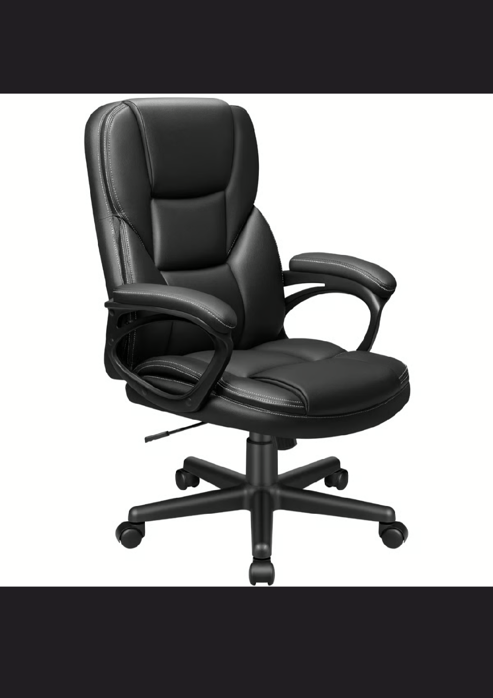 Black Leather Office Chair