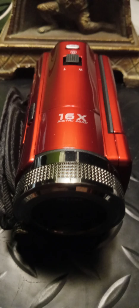 Red Camcorder 16x Digital Zoom