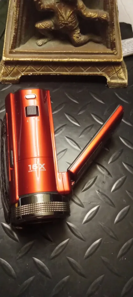 Red Camcorder 16x Digital Zoom image indicator(2)