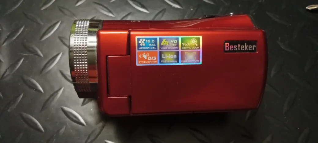 Red Camcorder 16x Digital Zoom image indicator(6)