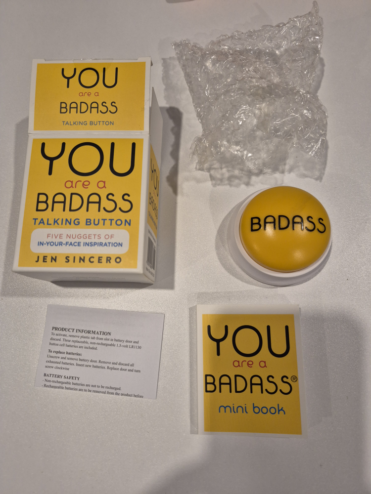 You Are a Badass Talking Button - photo 2