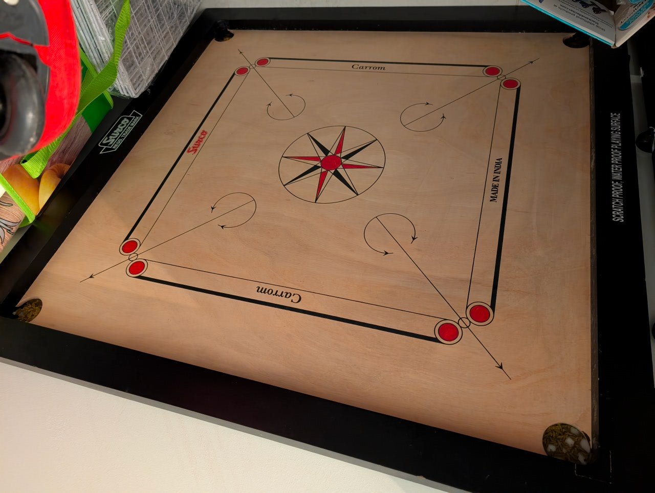 Surco Carrom Board - Scratch & Waterproof