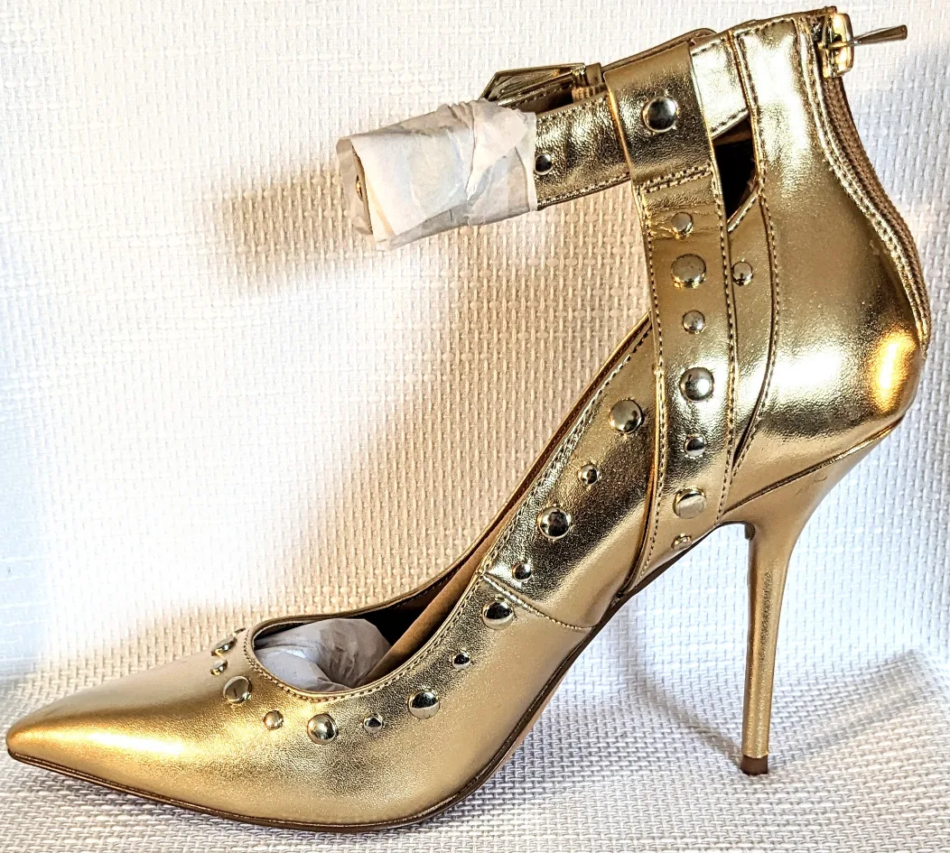 Jessica Simpson Ankle Strap Studded Stilettos image indicator(7)