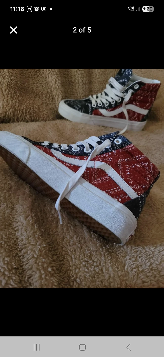 Vans Sk8-Hi Bandana High Top - US Women's 5 - photo 2