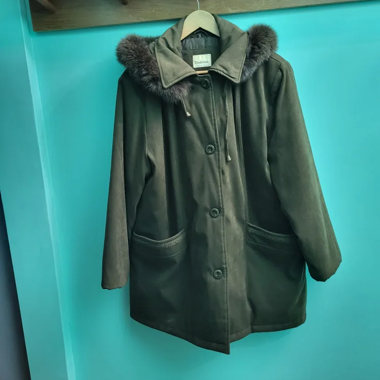 Tradition Olive Green Winter Coat XL thumbnail