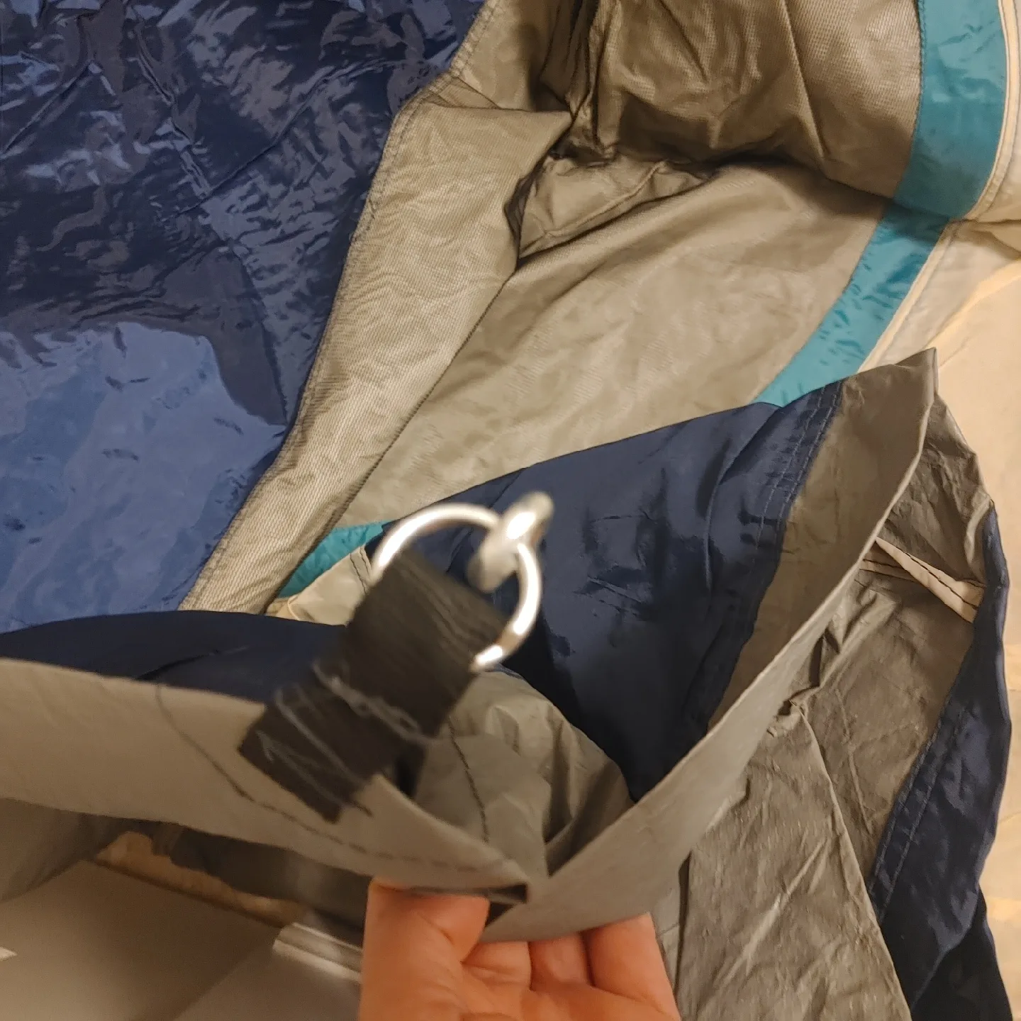 Dome tent 3 person Camping Tent - Blue, Beige & Grey image indicator(5)