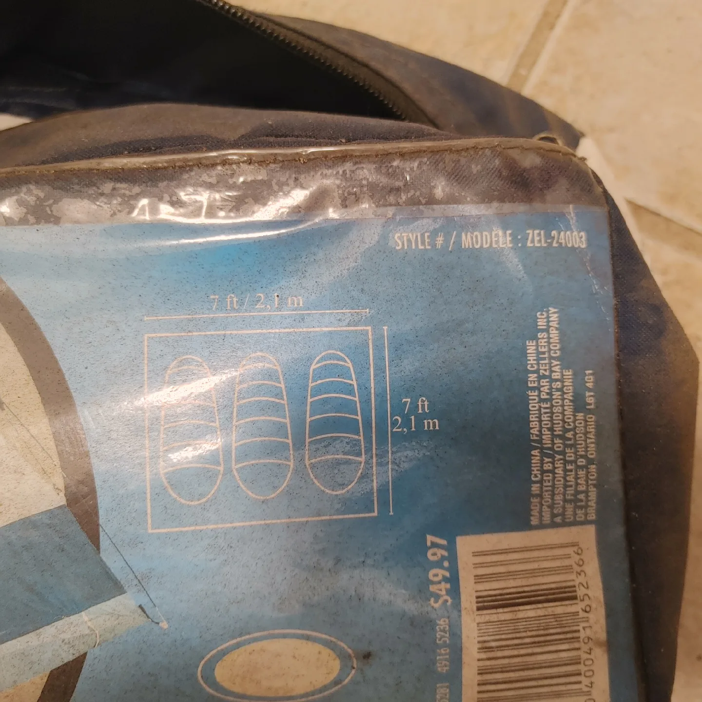 Dome tent 3 person Camping Tent - Blue, Beige & Grey image indicator(7)