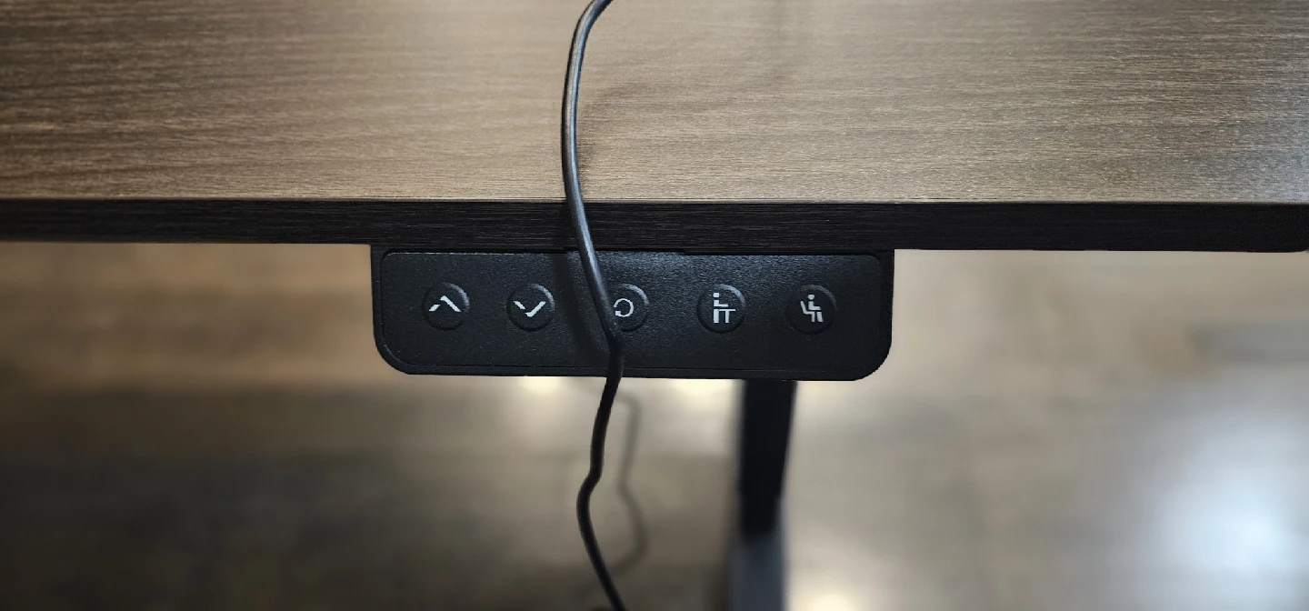 Adjustable Standing Desk - Brown & Black - photo 2