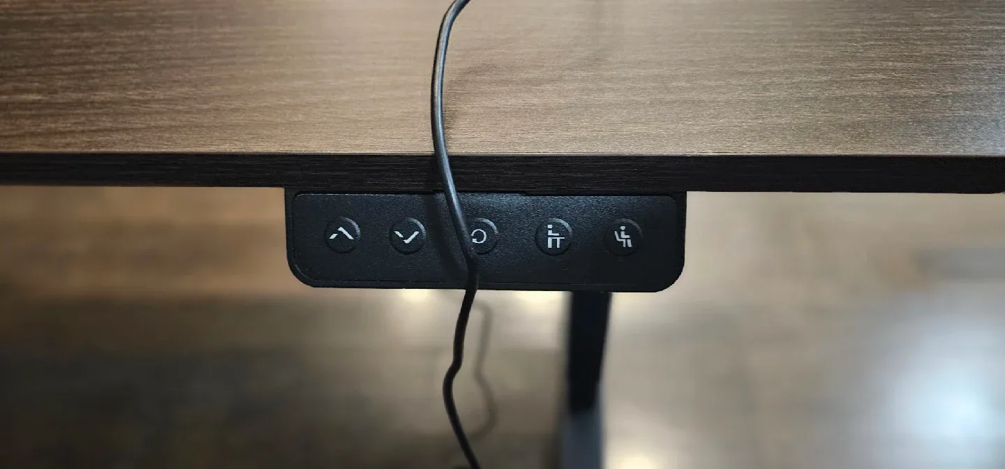 Adjustable Standing Desk - Brown & Black image indicator(2)