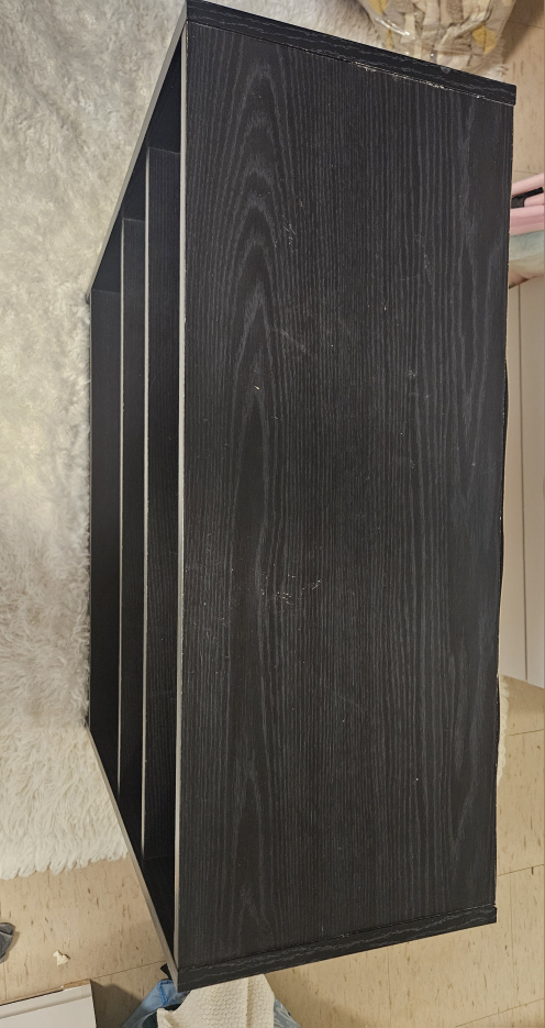 Black Wooden Bookcase - photo 4