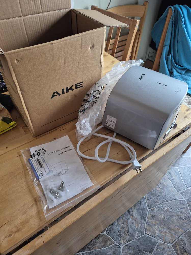 AIKE Air blade Hand Dryer AK2630 - Silver - photo 4