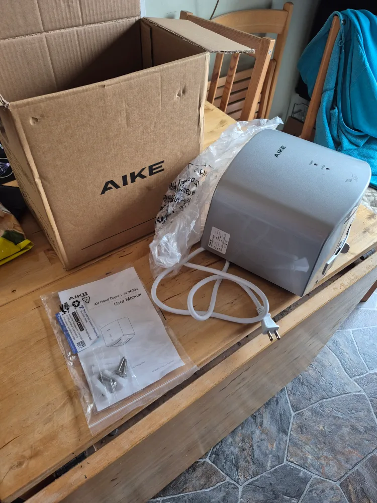 AIKE Air blade Hand Dryer AK2630 - Silver image indicator(4)