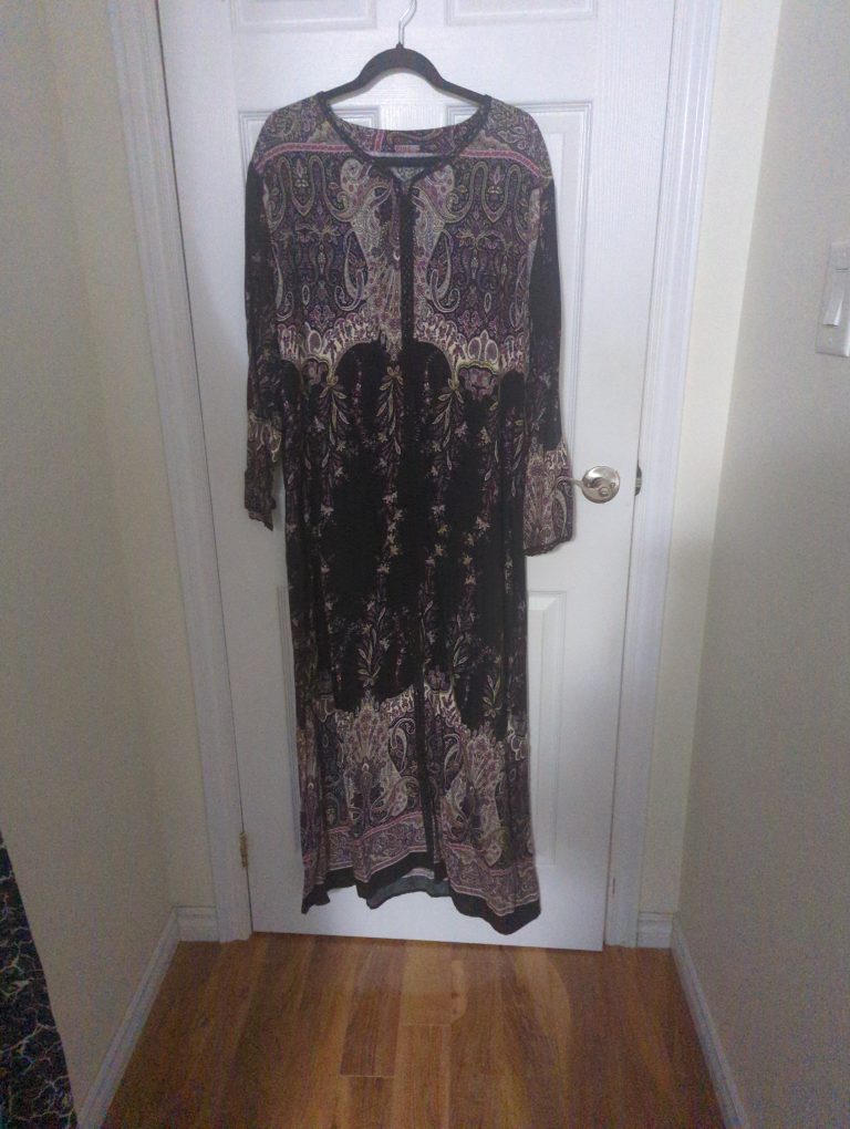 Long sleeve patterned dress - photo 5