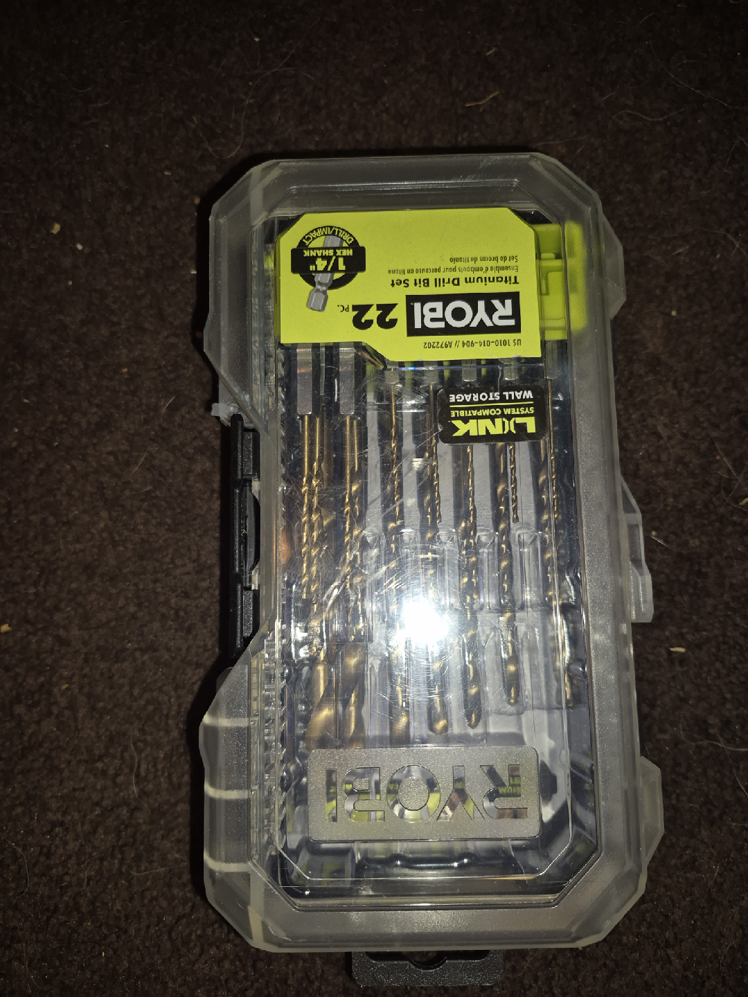 Ryobi 22-Piece Titanium Drill Bit Set