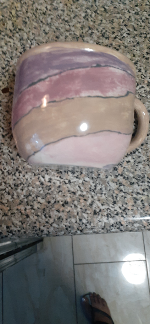 🧡 Handmade Ceramic Mug - Unique Design