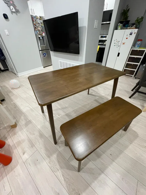 Brown Wood Dining Table ONLY!! image indicator(2)