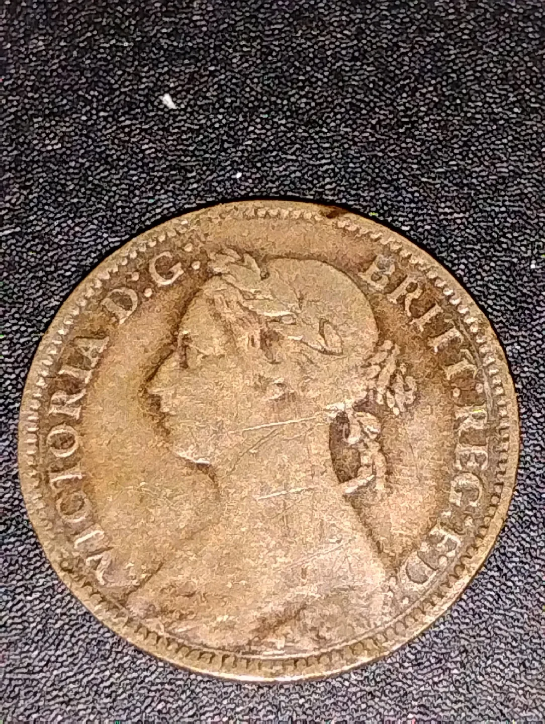1888 Victoria Farthing Coin thumbnail