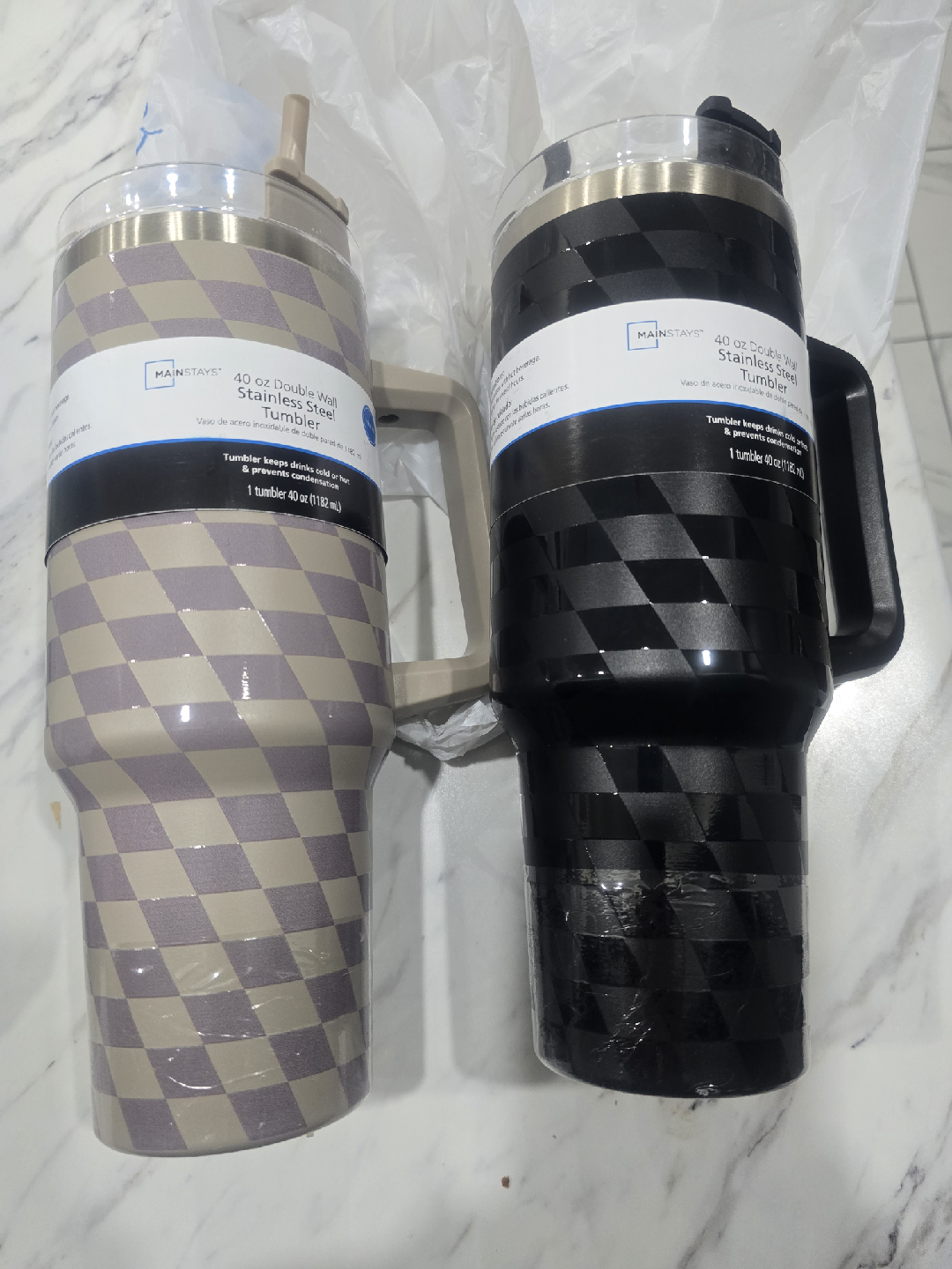 Mainstays 40oz Double Wall Stainless Steel Tumbler $20 ea - photo 4