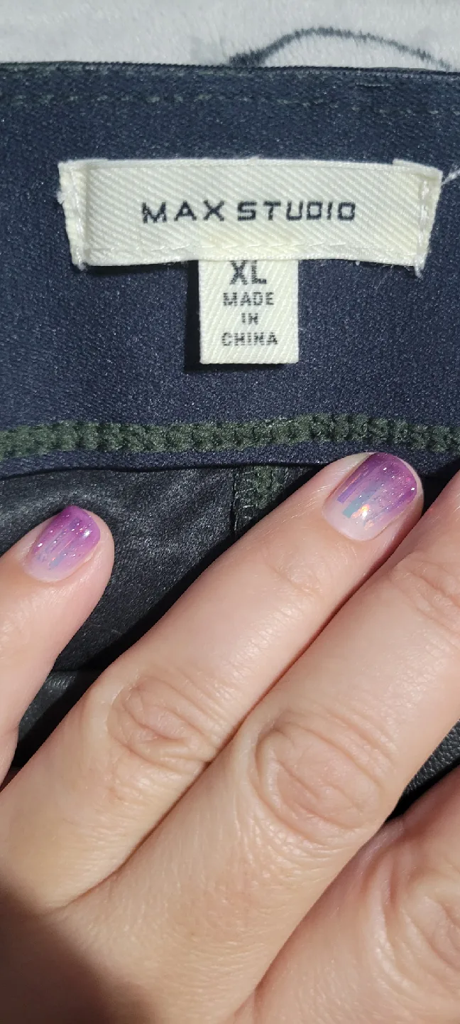 Max Studio XL Faux Leather Pants image indicator(4)