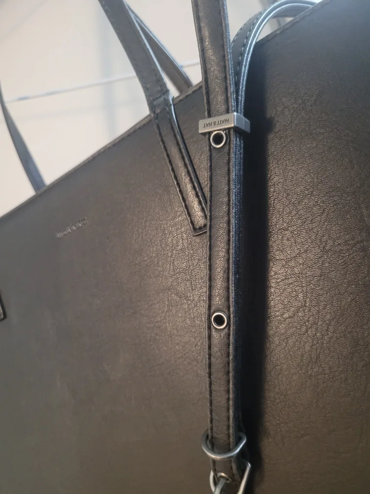 Matt & Nat Black Large Tote Bag image indicator(2)