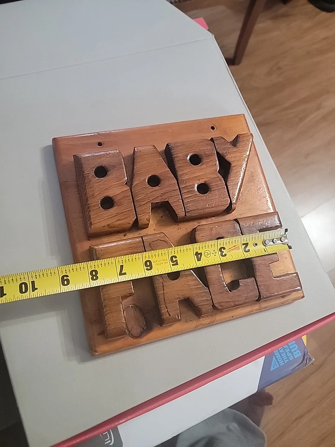 Wooden "BABY FACE" Wall Decor image indicator(3)