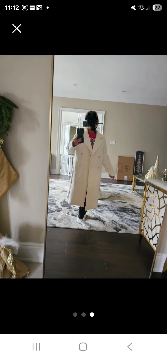Brand new Off White Double Breasted  Coat image indicator(3)