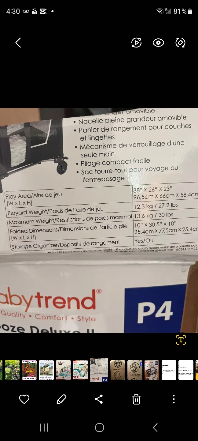 Baby Trend Lil Snooze Deluxe II Nursery Center image indicator(4)