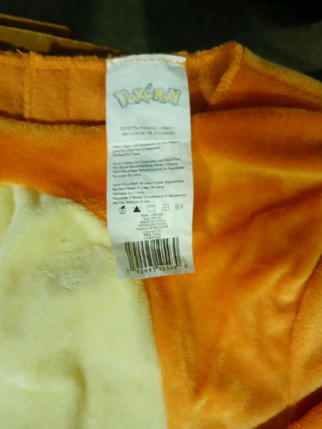 Charmander Pokemon Halloween Costume Size 7/8 image indicator(3)