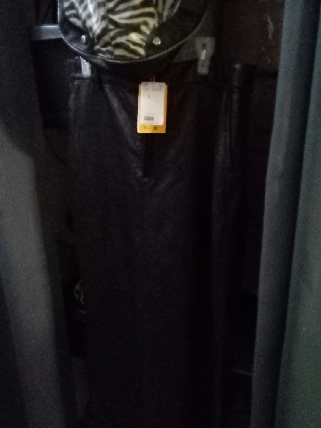 H&M Black Leather Skirt - Size US 14