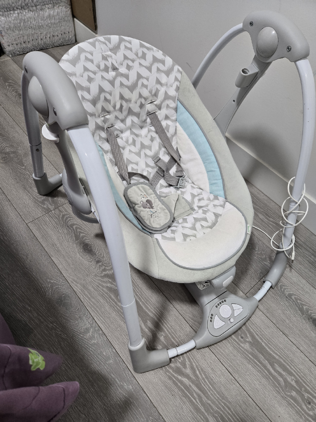 Ingenuity Baby Swing - Grey & White