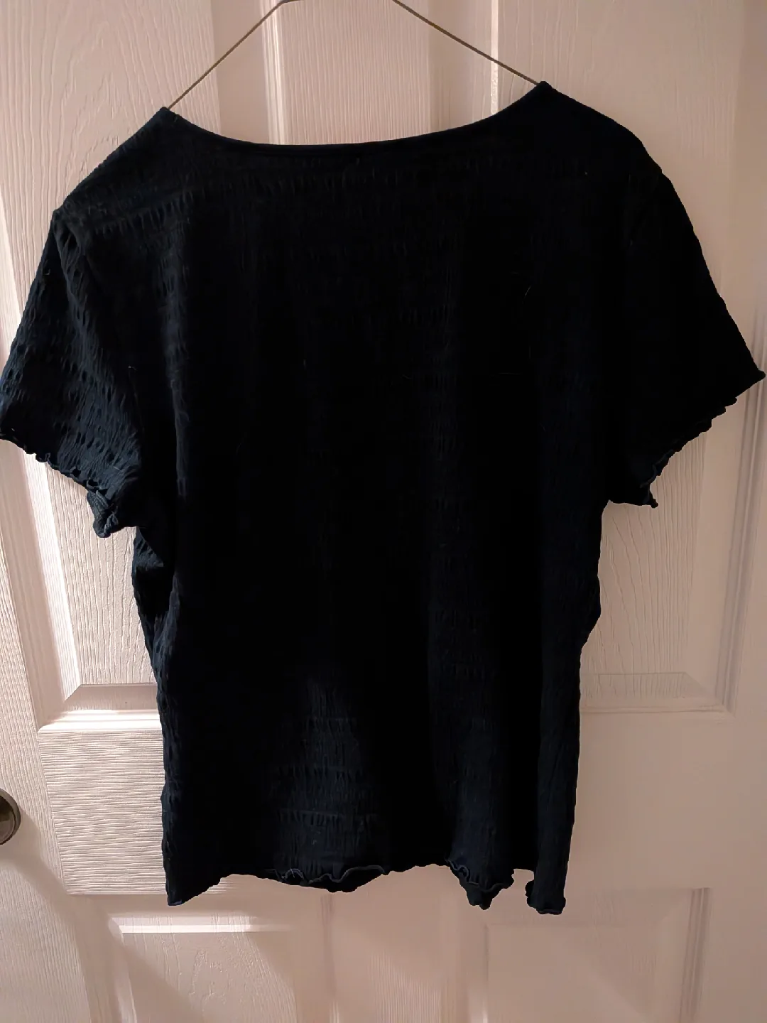 Joe Fresh Black Smocked Top - Size L image indicator(3)