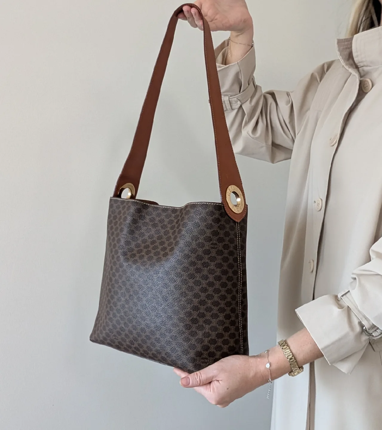 Vintage Celine Paris Macadam Tote Bag