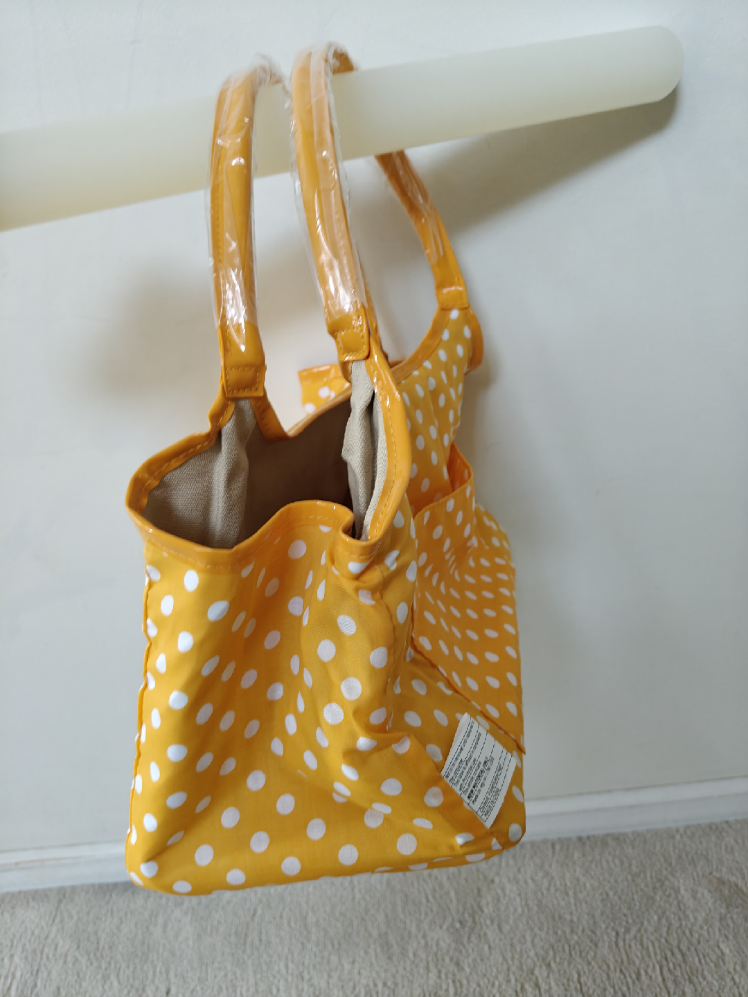 Yellow Polka Dot Tote Bag - photo 4