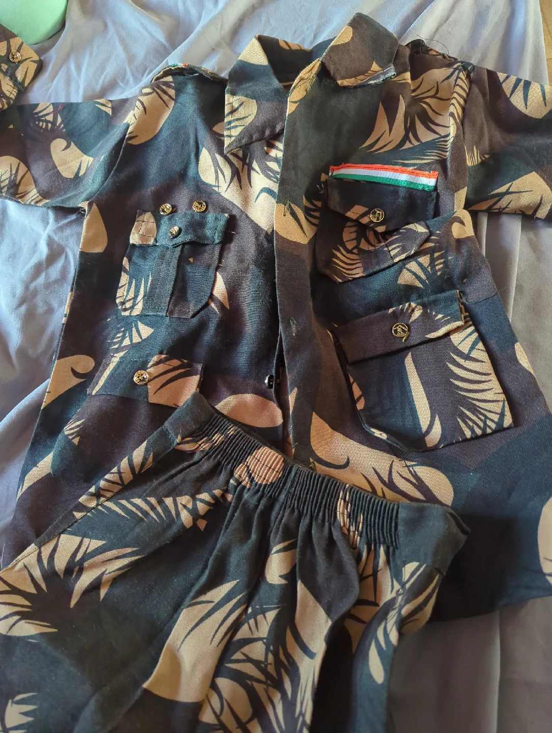 Camouflage Kids Army Costume size 38