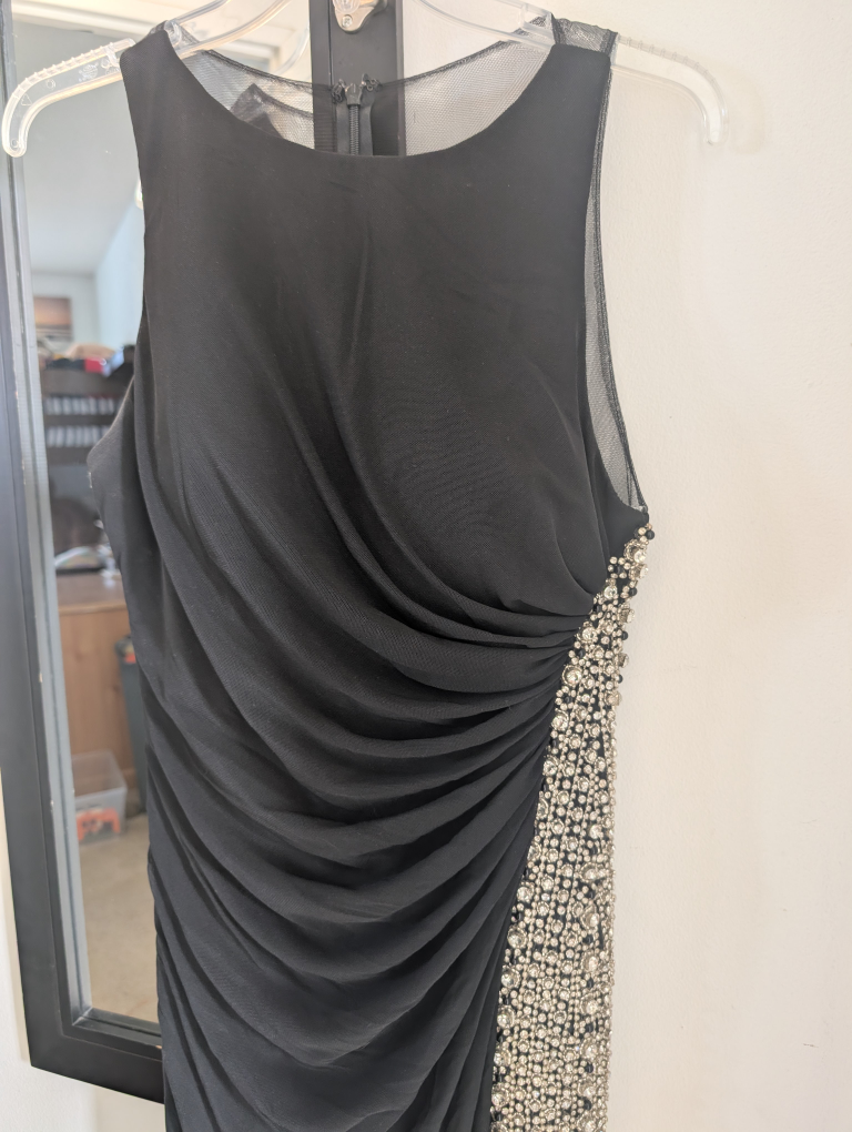 Morilee Black Embellished Evening Dress - photo 3