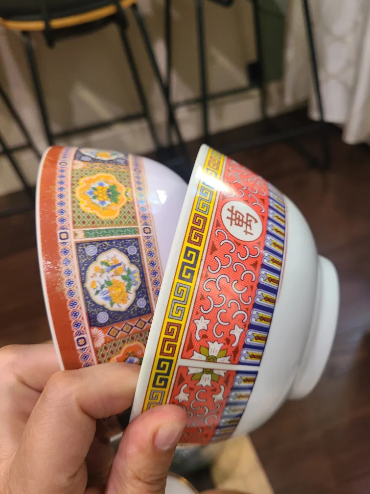 Set of Plates with Asian-Inspired Design image indicator(7)