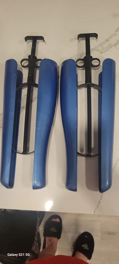 Blue Plastic Shoe Stretcher Pair