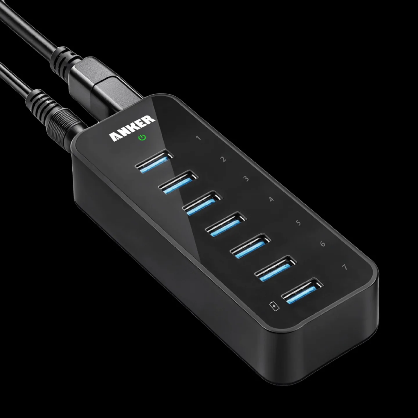 Anker 7-Port usb 3.0 Data Hub with Build-in Charger Port thumbnail