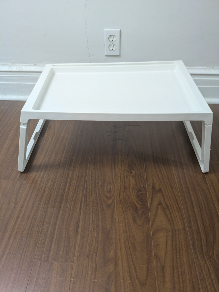 White Lap/Bed Tray Table