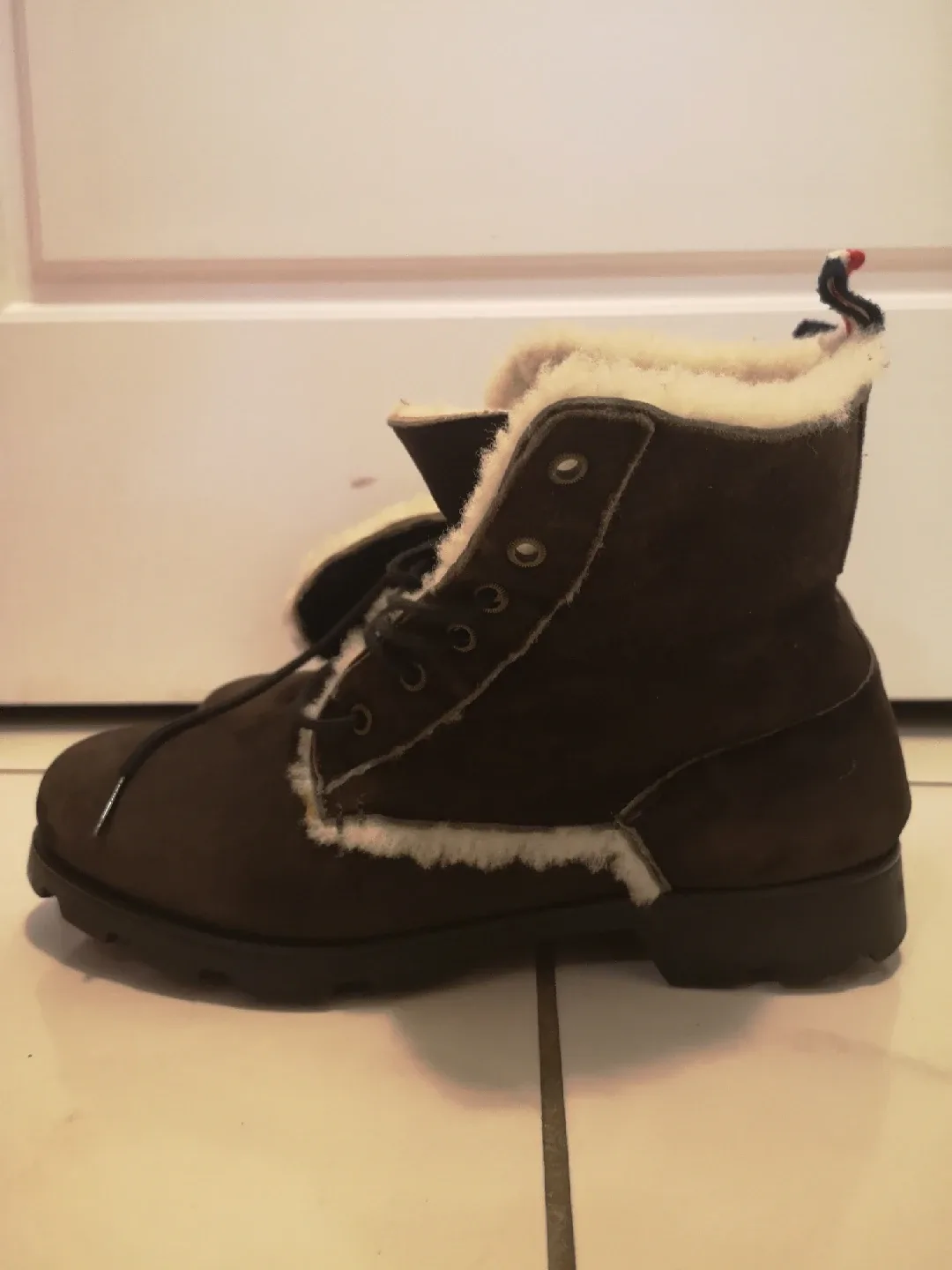 Moncler Brown Shearling Lined Boots - Size 40 image indicator(7)