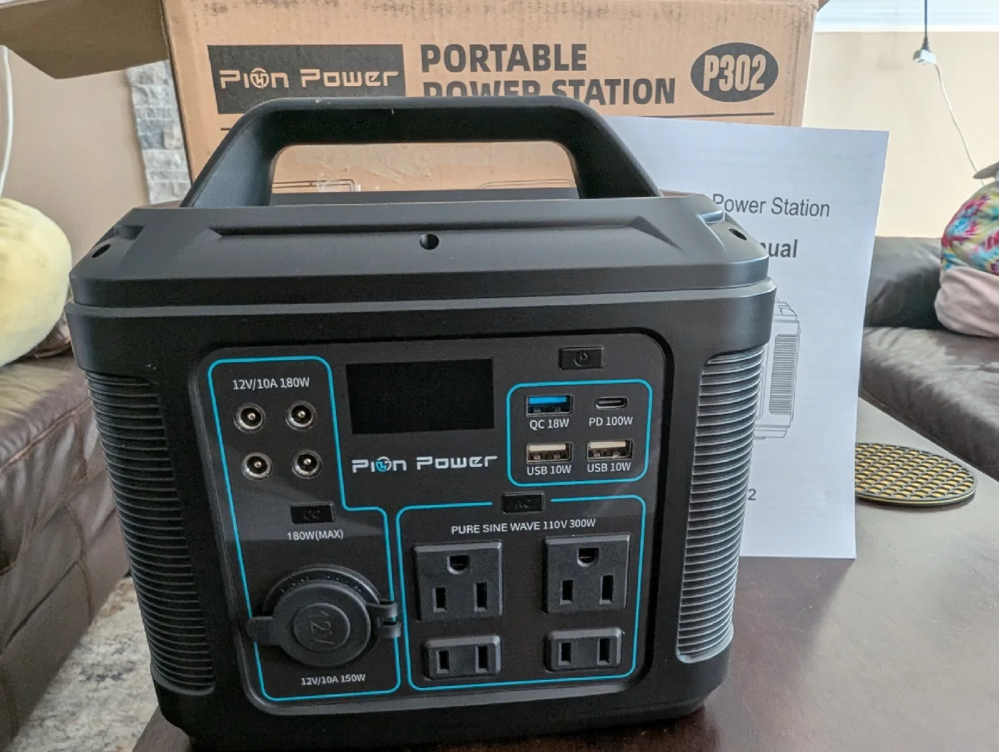 Pion Power P302 Portable 300W Power Station - BNIB! thumbnail