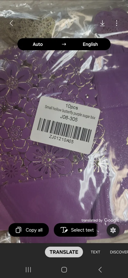 10pcs Small Hollow Butterfly Purple Sugar Boxes image indicator(3)