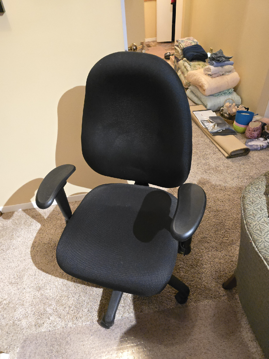 Black Office Chair - Adjustable
