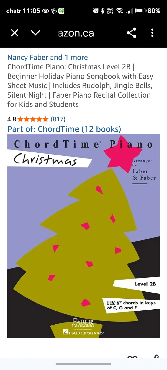 ChordTime Piano Christmas Level 2B thumbnail