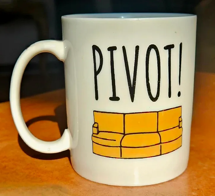 "Pivot!" Friends TV Show Mug ☕️🥕 #freecycle image indicator(2)