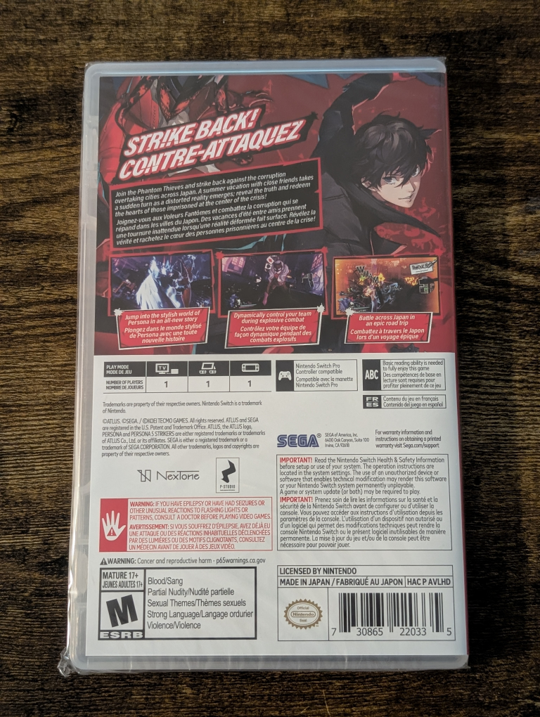 Nintendo Switch: Persona 5 Strikers (Sealed) - photo 2