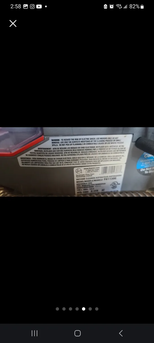 Hoover Spotless Carpet & Upholstery Cleaner image indicator(6)