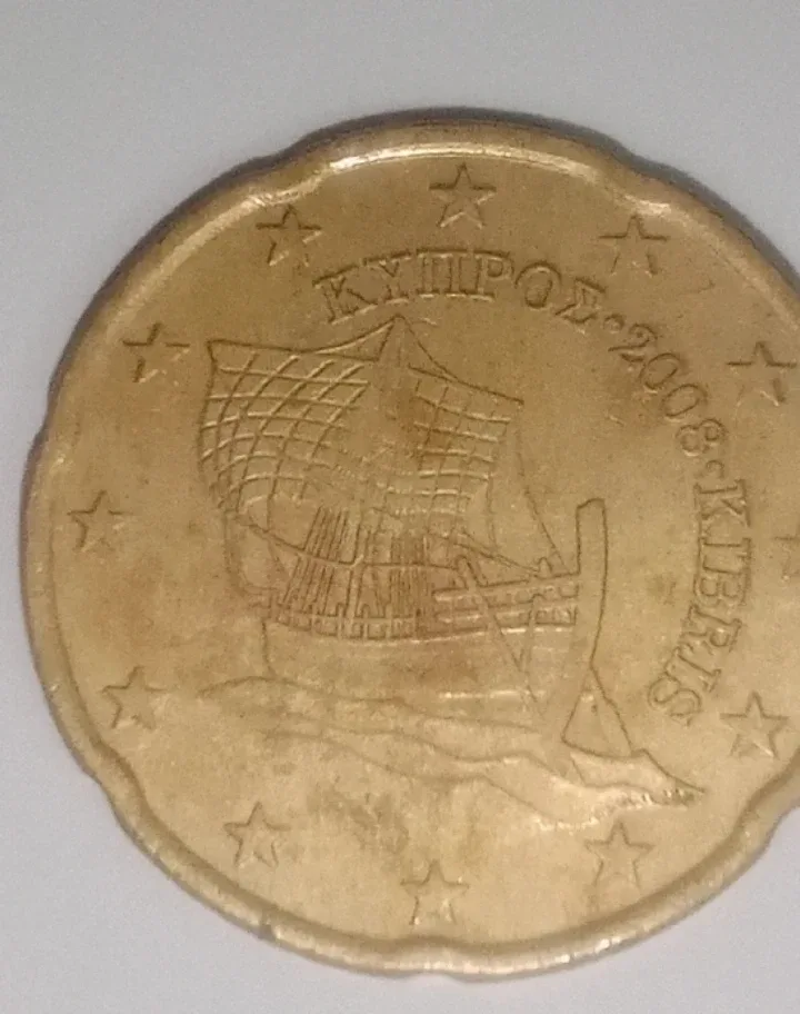 2008 Cyprus 20 Euro Cent Coin image indicator(2)